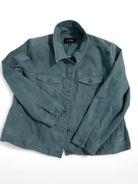Liverpool LA Women’s Blue-Green Jean Jacket Size 3X A1